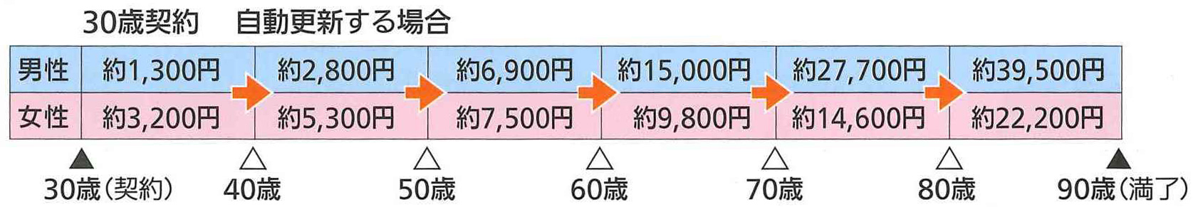 10年満了 更新タイプの図