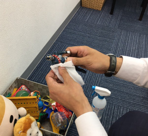 おもちゃの消毒