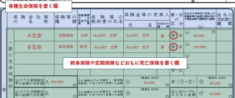 一般の生命保険料